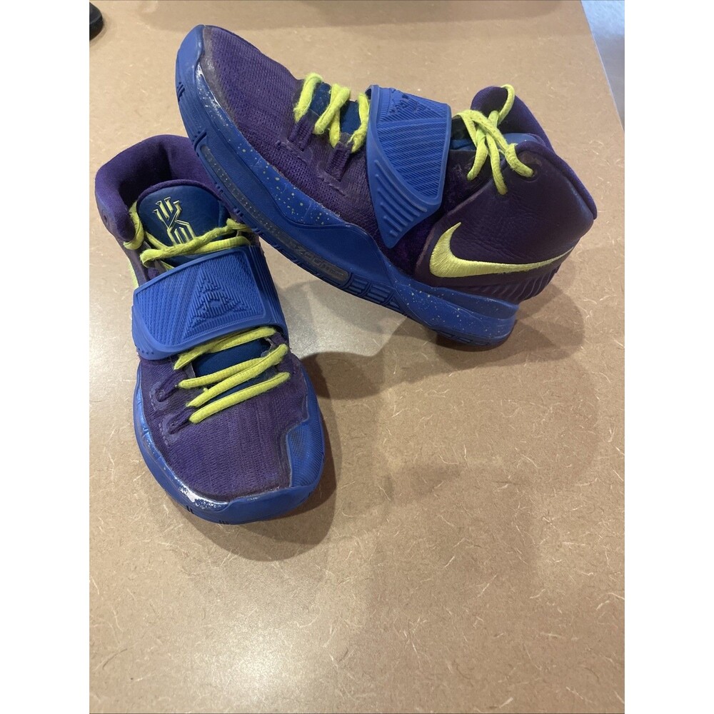 Nike Kyrie vi 6 Purple & Neon Yellow w Splatter Shoes CT1019-991 Size 7 Sneakers